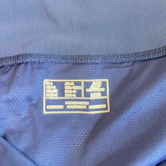 New Balance Womens Impact Running Shorts Large Blue Brief Lined Wicking Stretch - Picture 4 of 12